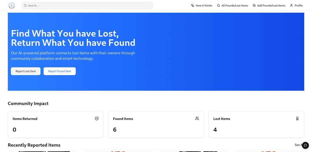 Lost & Found Portal