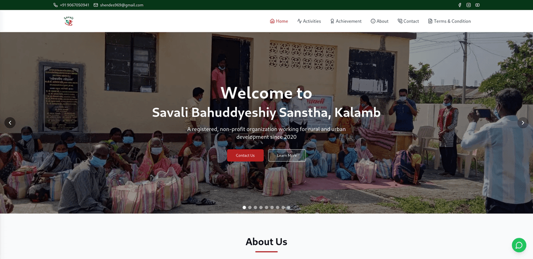 Savali NGO Website
